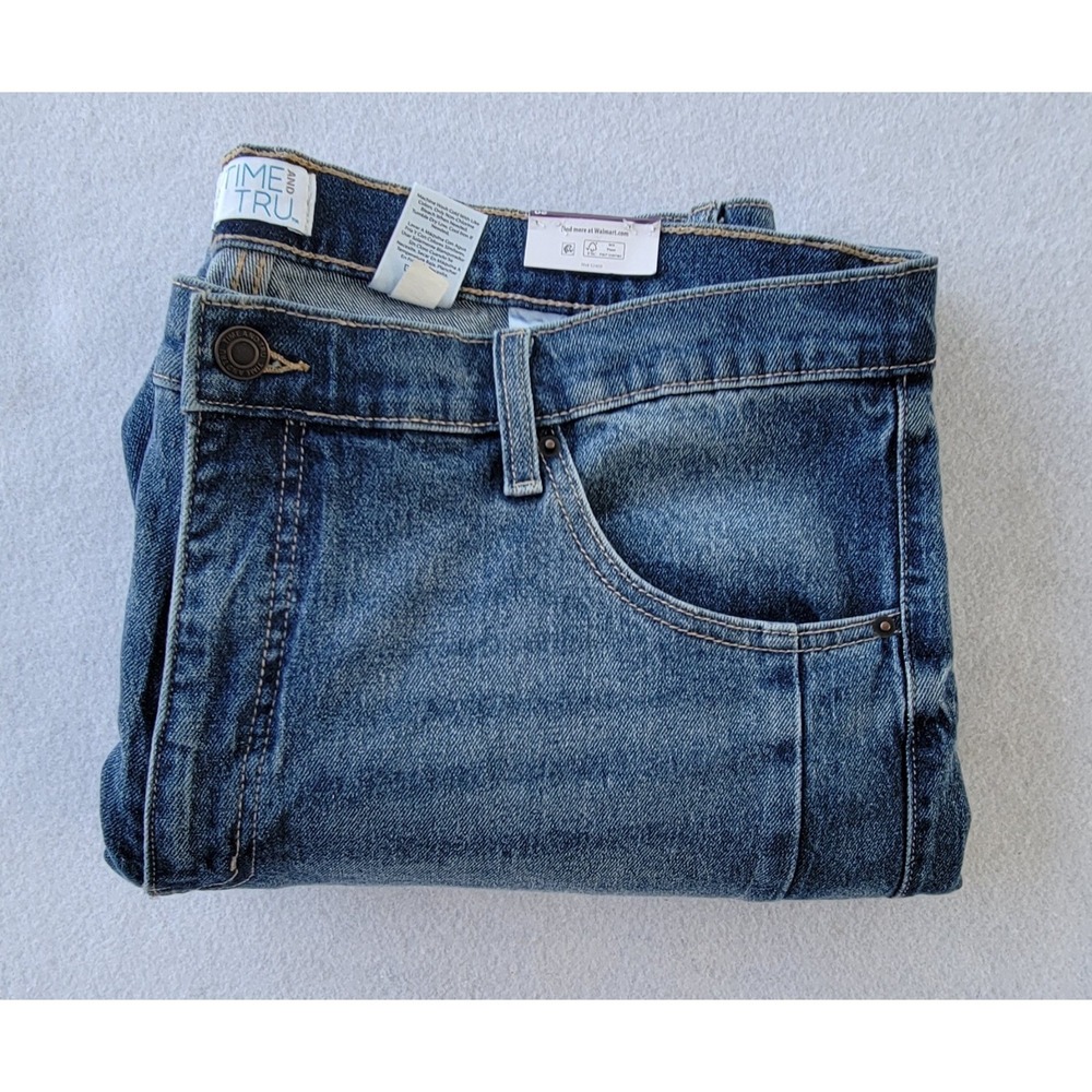 Time and Tru Women's Blue Jeans, Size 16, High Rise, Straight Stretch - Picture 15 of 15